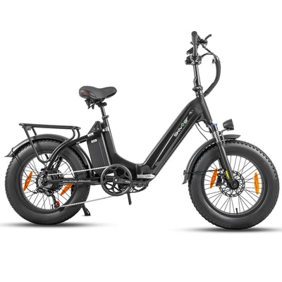E Bike Klapprad 20 Zoll Elektrofahrräder，E-Faltrad Damen und Herren, 48V 18A*2 Doppelbatterien|250W Heckmotor & 25km/h, Hydraulische Bremse, Tiefeinsteiger E-City Bike/Falt-Pedelec für Erwachsene