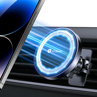VICSEED Handyhalterung Auto Magnet Lüftung für Magsafe Autohalterung [Starker Magnet mit 20 xN55] Magnetische KFZ Handy Halterung Kompatibel für iPhone 17 16 15 14 13 12 Pro Max Samsung S25 Ultra