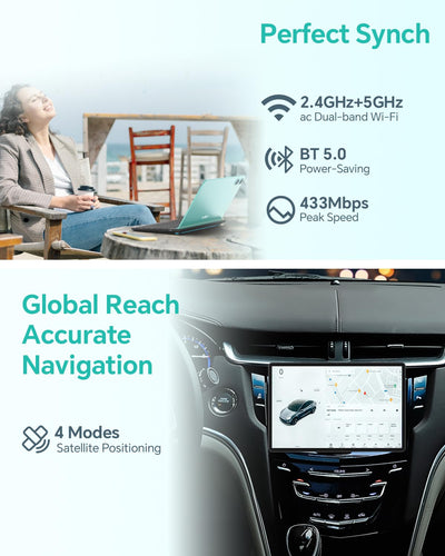 ODEA Tablet 12 Zoll Android 15, A12 Tablets 2K (2000x1200) Großes Display, 8000mAh, T606 Octa-Core, 12GB RAM 128GB ROM(2TB TF), 13MP+8MP, GPS, Widevine L1, GMS, 5GHz WLAN, BT5.0 [2025]