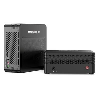 MINIS FORUM X400 Mini-PC AMD Ryzen 7 Pro 4750G 8C/16T Desktop-Computer, DDR4 16 GB RAM 512G SSD, HDMI 2.0/DP 4K@60Hz-Ausgang, 2X RJ45-Anschluss, 4X USB3.0-Anschluss, WIFI6 BT5.1