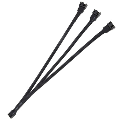 Ancable Y Kabel für Lüfter PWM 4 Pin 1 Stück, 3 Wege PWM Lüfter Adapter Verlängerung PWM Fan Splitter, 4 Pin Verlängerung für CPU Lüfter, Hauptplatine Lüfter, Desktop-Computer Lüfter