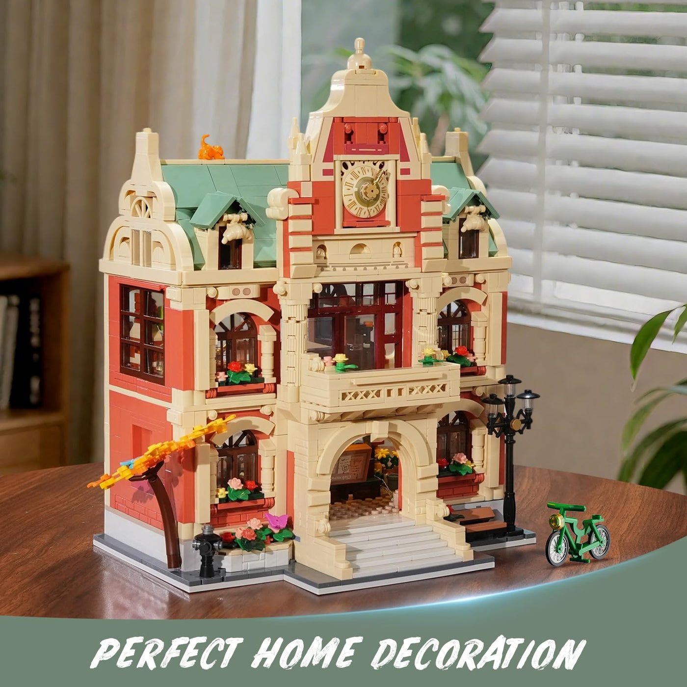 INSOON Universitäts Haus Bauspielzeug mit Licht, 1629 Stück Campus Architekturmodell mit Malerei Theater Back Musikclubs, Heimdekorations Klemmbausteine Geschenk für Erwachsene Jungen Mädchen ab 12+