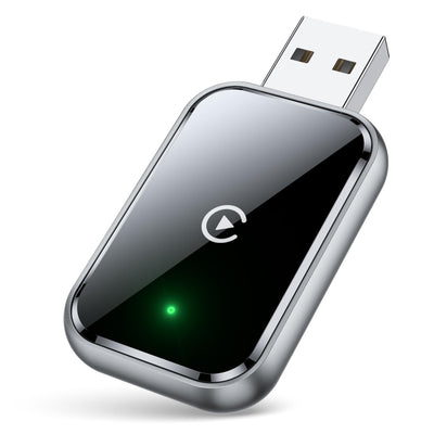 AIZEO Wireless CarPlay Adapter, Superschnelle Upgrade von Wired auf Wireless, Plug und Play, Mini & Stabiler, kompatibel mit iPhone iOS 10+ & Autos mit Wired CarPlay, Black