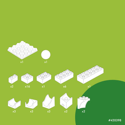 Hubelino 420398 - Kugelbahn Katapult Erweiterung (41-teilig), kompatibel