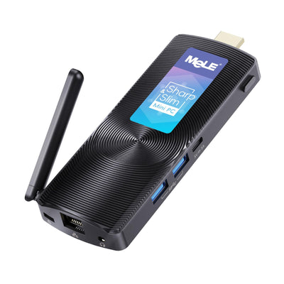 MeLE PCG02 Mini PC Stick Lüfterlos Windows 11 Pro Celeron J4125 8G 256G Tragbar Desktop Computer Stick HDMI 4K 60Hz, Wi-Fi5, Gigabit Ethernet, BT4.2 für Business Büro Industrie IOT Medien Haus
