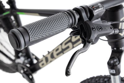 Axess Brash Mountainbike | MTB-Hardtail | 16-Gang Schaltung | Hydraulische Scheibenbremsen, Farbe:matt Black, Rahmengröße:14 Zoll, Laufradgröße:27.5 Zoll