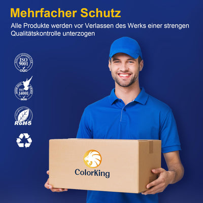 ColorKing LC421XL LC-421XLVAL Tintenpatronen Kompatibel für Brother LC421 XL LC 421 LC-421VAL Multipack für Brother DCP-J1050DW Patronen DCP-J1140DW MFC-J1010DW DCP-J1800DW DCP J1050DW Druckerpatronen