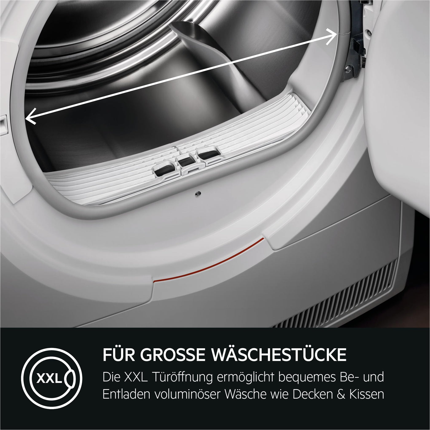 AEG WiFi Wärmepumpentrockner / 3D Scan - Trocknet Nachhaltiger / 8,0 kg/A+++ / energiesparend/Knitterschutz/Kindersicherung/Trommelbeleuchtung / TR9XW80880
