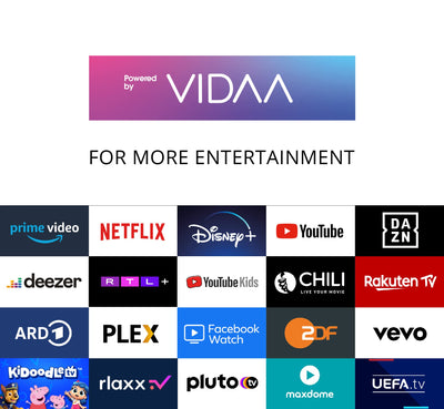 DYON Movie Smart 43 VX 108 cm (43 Zoll) Fernseher (Full-HD Smart TV, HD Triple Tuner (DVB-C/-S2/-T2), App Store, Prime Video, Netflix, YouTube, DAZN, Disney+) [Mod. 2023]