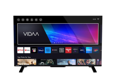 Toshiba Smart VIDAA TV 43 Zoll Ultra HD 43UV2363DA 4K 43 Zoll TV LED TV kompatibel mit Alexa, DVB-T2, LED-Technologie, Dolby Vision HDR10, HDMI 2.1
