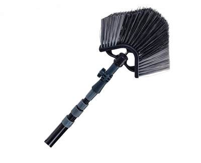 Neustanlo | Eckbesen mit Teleskopstiel | 400 cm | ausziehbar mit Stiel | farblich Sortiert | ideal für Fassadenreinigung