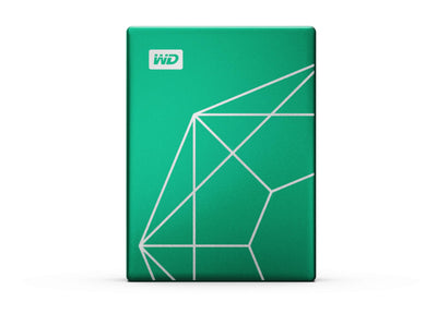 WD My Passport Ultra tragbare Festplatte, 2 TB, 20. Jubiläum, Smaragd-Laufwerk, USB-C, mit Backup-Software und Passwortschutz – WDBJXT0020BGN-WESN