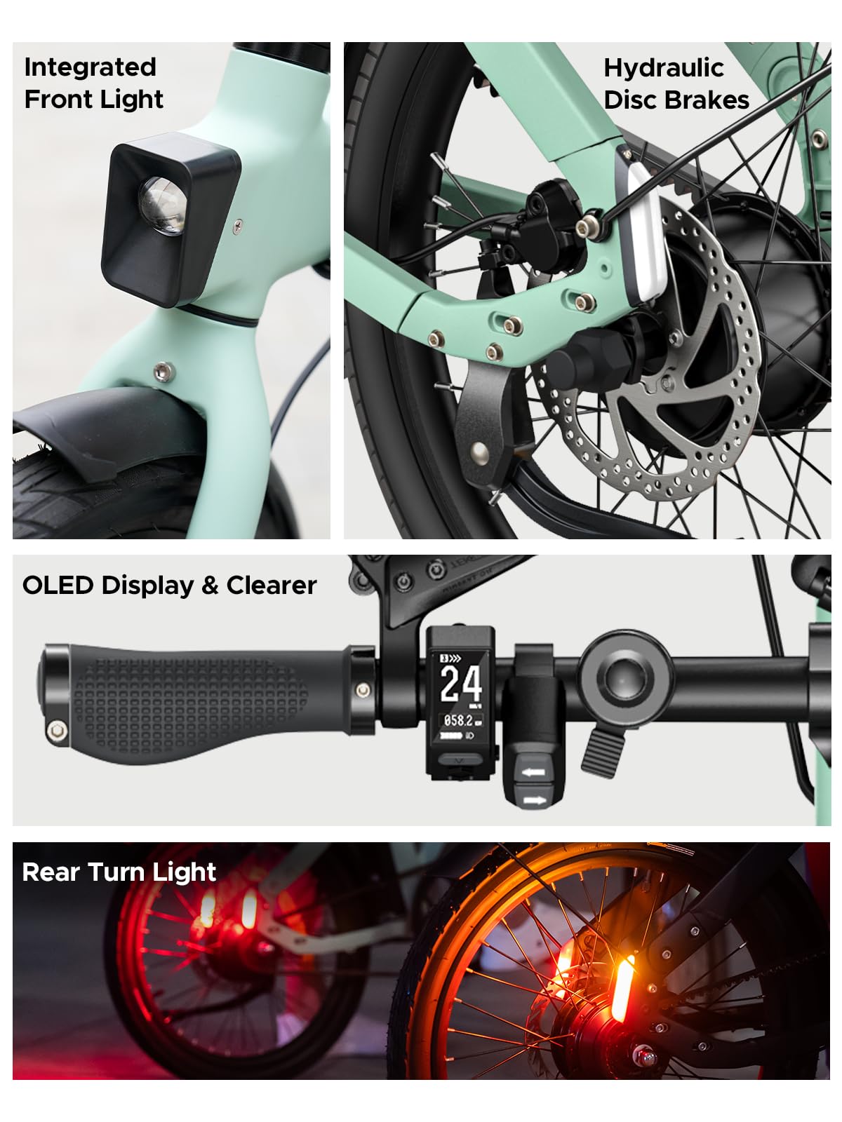 ENGWE E Bike mit APP-Ebike 36V 9.6Ah Akku bis zu 100km, E Bike Klapprad 250W Motor Max 25km/h, Elektrofahrrad 42Nm Drehmomentsensorik & Kohleriemen, E-Bike 3 Stufen-PAS Pendler für Stadt P20