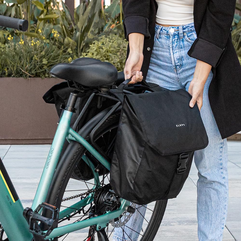 Cecotec Elektro-Stadtfahrrad Urban, 250W, 28-Zoll-Räder, 90 km Reichweite, 460 Wh Batterie, Vorderradfederung, 7-Gang-Shimano-Schaltung und Doppel-Hydraulikbremsscheiben