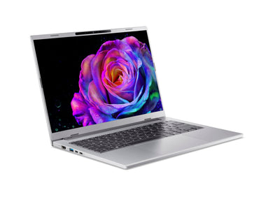 Acer Aspire 14 AI OLED (A14-61M-R8SZ) KI Laptop, Copilot+ PC, 14" WUXGA OLED Display, AMD Ryzen Al 7 350, 32 GB RAM, 1 TB SSD, AMD Radeon 860M, Windows 11, QWERTZ Tastatur, Silber