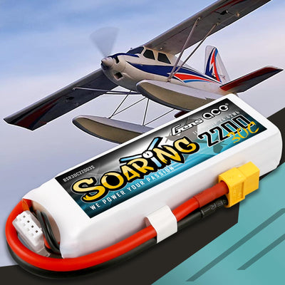 Gens ace 3S Lipo Akku 11,1V 2200mAh RC Batterie mit XT60 Stecker für RC Auto Truck Flugzeug Heilikopter Boot RC Hobby im Motorsegler