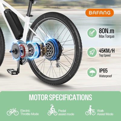 BAFANG 750W 48V G0900 Hinterradnabenmotor-Kit für 26" 27,5" 28"/29"/700C bürstenloser Hinterradnabenmotor mit optionaler Batterie und Display Hinterrad Elektrisches Fahrrad-Umrüstsatz