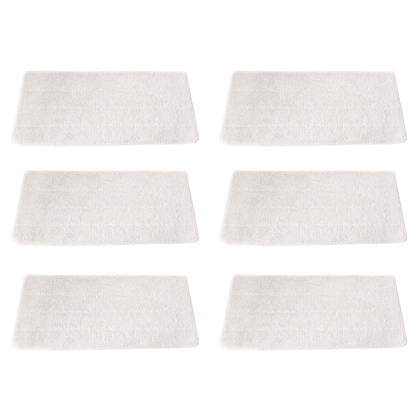 6 Stück Ersatzbezüge Pads für Vileda Steam XXL/PLUS XXL Dampfreiniger, Wiederverwendbar Ersatzbezug Power Pad, Ersatzbezüge für Vileda Steam PLUS XXL Dampfreiniger, Waschbare Ersatzbezüge(weiß)