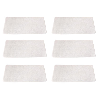 6 Stück Ersatzbezüge Pads für Vileda Steam XXL/PLUS XXL Dampfreiniger, Wiederverwendbar Ersatzbezug Power Pad, Ersatzbezüge für Vileda Steam PLUS XXL Dampfreiniger, Waschbare Ersatzbezüge(weiß)