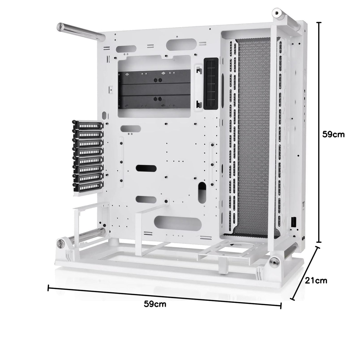 Thermaltake Tt Core P3 TG Pro Snow White | Open Frame Chassis