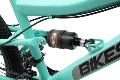 BIKESTAR Fully Mountainbike Shimano 21 Gang Schaltung, Scheibenbremse 26 Zoll Reifen | 15 Zoll Rahmen MTB Vollgefedert | Mint