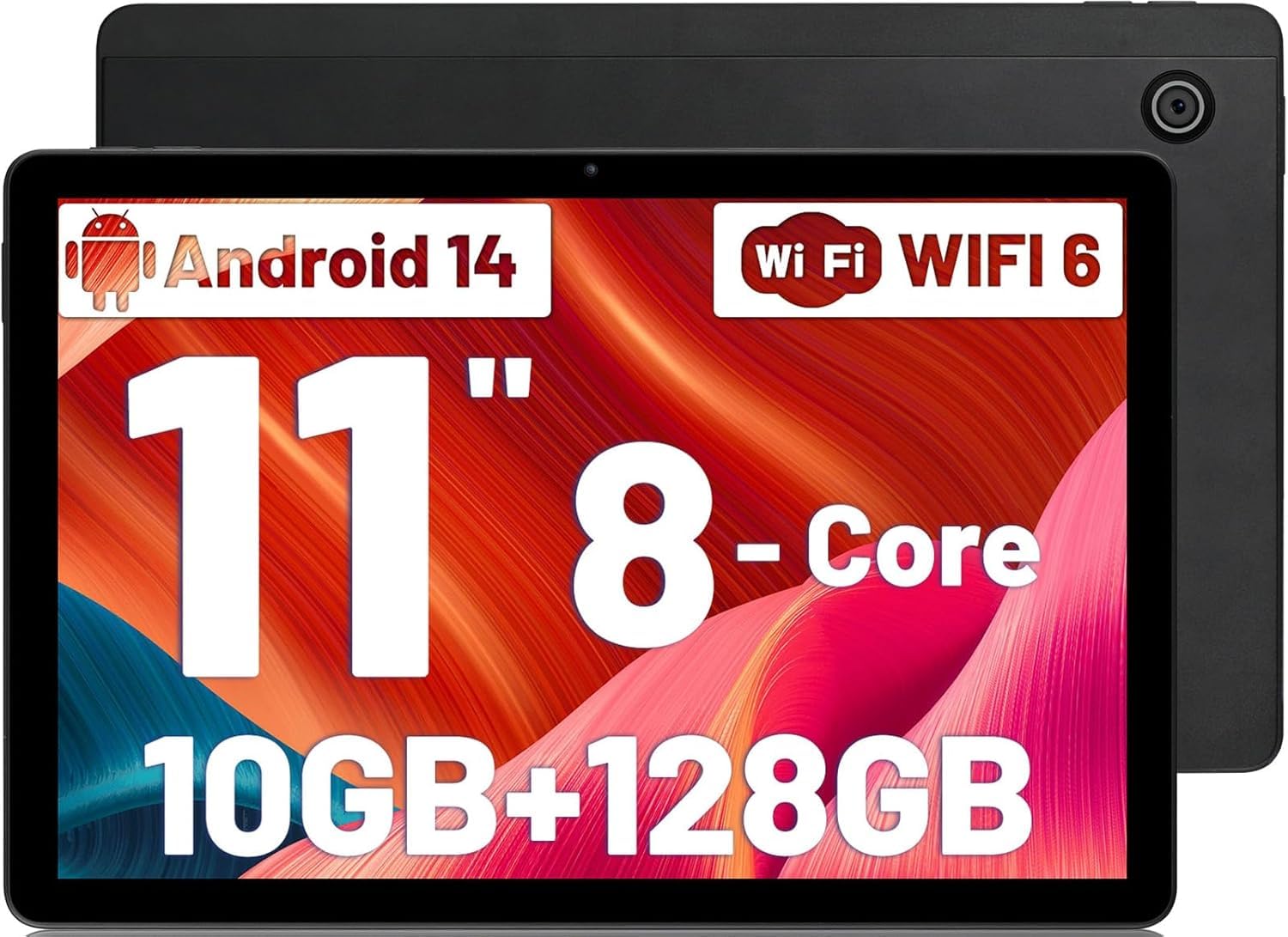 2025 Neueste Tablet 10 Zoll Android 14 Tablet,22GB RAM 128GB ROM/1TB TF