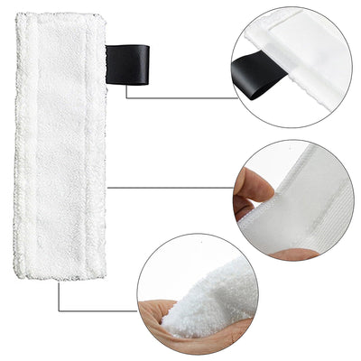 8 Stück Zubehör für Kär-cher Dampfreiniger Easyfix SC2 SC3 SC4 SC5 SV7, Mikrofaser-Tuchset für Kär-cher SC1 SC2 SC3 SC4 SC5 SV7 (4 Bodentücher + 2 Stoffbezug + 2 Schleiflappen)