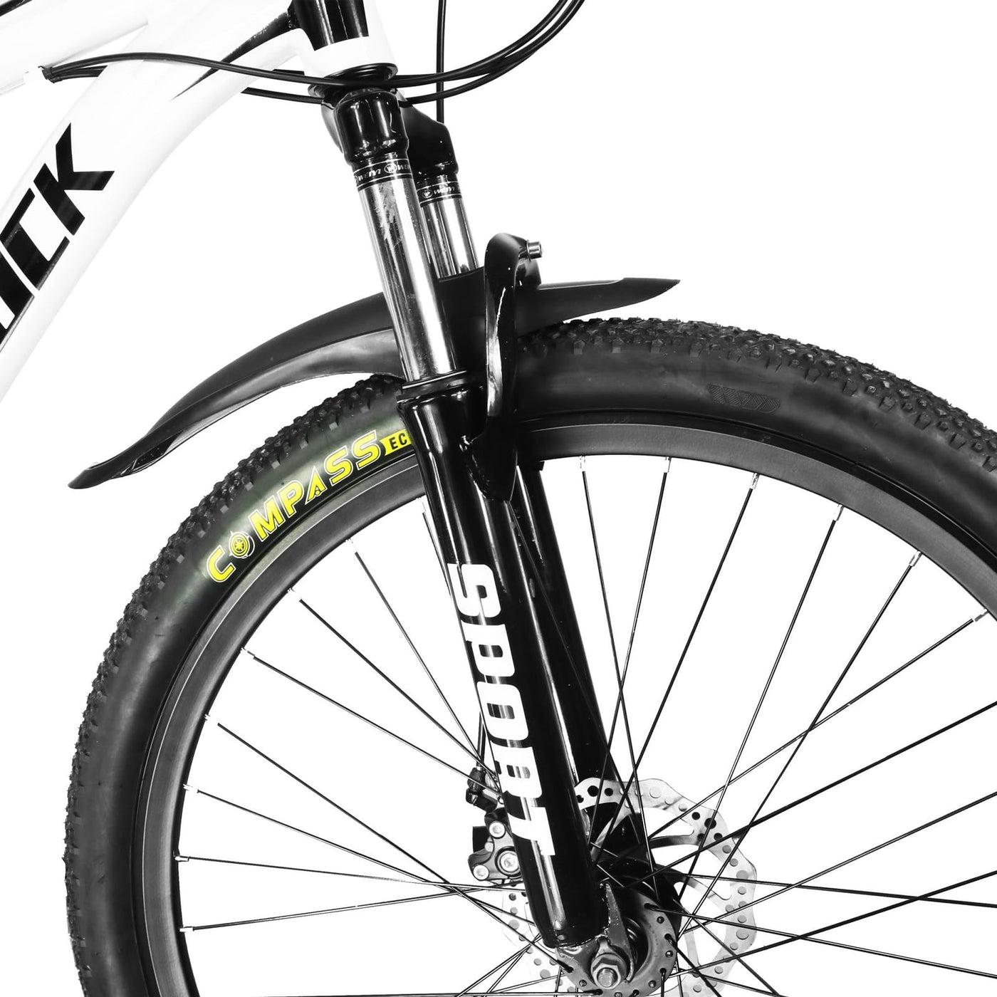 28 Zoll Herren Mountainbike MTB 21 Gang Shimano Schaltung Stahl Diamantrahmen 45 cm Weiss Federgabel Scheibenbremsen Hardtail Fahrrad Fuer Erwachsene