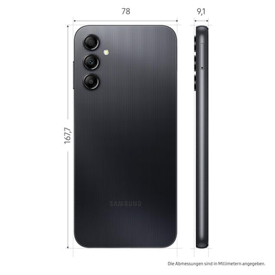 Samsung Galaxy A14 LTE Android Smartphone ohne Vertrag, 64 GB, 4 GB RAM, 6,6 Zoll Dynamic AMOLED Display, 5.000 mAh Akku, Black, Handy inkl. 30 Monate Herstellergarantie [Exklusiv bei Amazon]