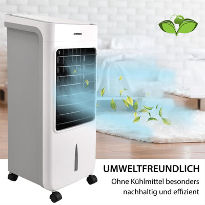 Syntrox Luftkühler mit Fernbedienung Breeze | Wasserkühler | Verdunstungskühler, Timer, Raumklimagerät, mobile Klimaanlage, Ventilator mit Befeuchtung