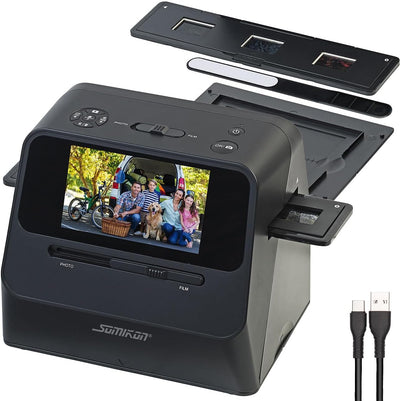 Somikon Fotoscanner: 3in1-Foto-, Dia- & Negativscanner mit 22 MP und HDMI-Ausgang, Akku (Scanner, Bilder Scanner, Digitalisierung)