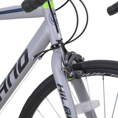 Hiland 28 Zoll Rennrad, 700C Pendlerrad, 14 Gänge Rennrad für Männer Frauen, Fahrrad für Erwachsene, Silber