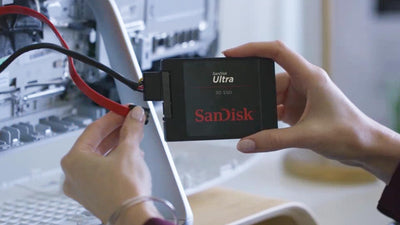 SanDisk Ultra 3D 4 TB SSD interne Festplatte ( 2,5 Zoll, stoßbeständig, 3D NAND-Technologie, n-Cache 2.0-Technologie, 560 MB/s Übertragungsraten) Schwarz