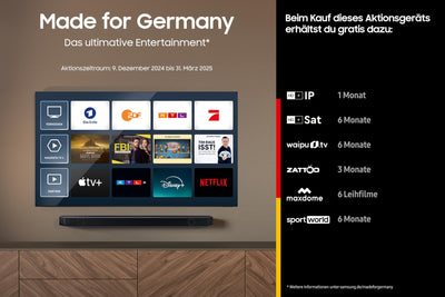Samsung QLED 4K Q70D Fernseher 65 Zoll, Samsung TV mit AI Quantum Prozessor 4K, 4K AI Upscaling, Samsung Tizen OS, Motion Xcelerator 120 Hz, Smart TV, KI TV, GQ65Q70DATXZG, Deutsches Modell [2024]