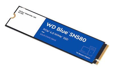 WD Blue SN580 NVMe SSD 1 TB (PCIe Gen4 x4, bis zu 4.150 MB/s Lesen, M.2 2280, nCache 4.0-Technologie) Blau