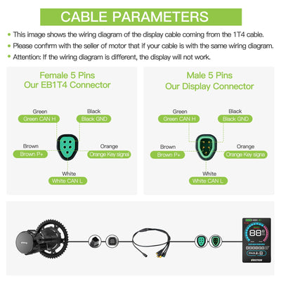 Varstrom VD618 Display für BAFANG-Kit – Kompatibel mit M200 M400 M500 M600 M620 M420 M510 M625 M325 M225 Mittelmotoren und den neuesten 2025 BBS01B BBS02B HD Kits (Dreieck-Stecker)