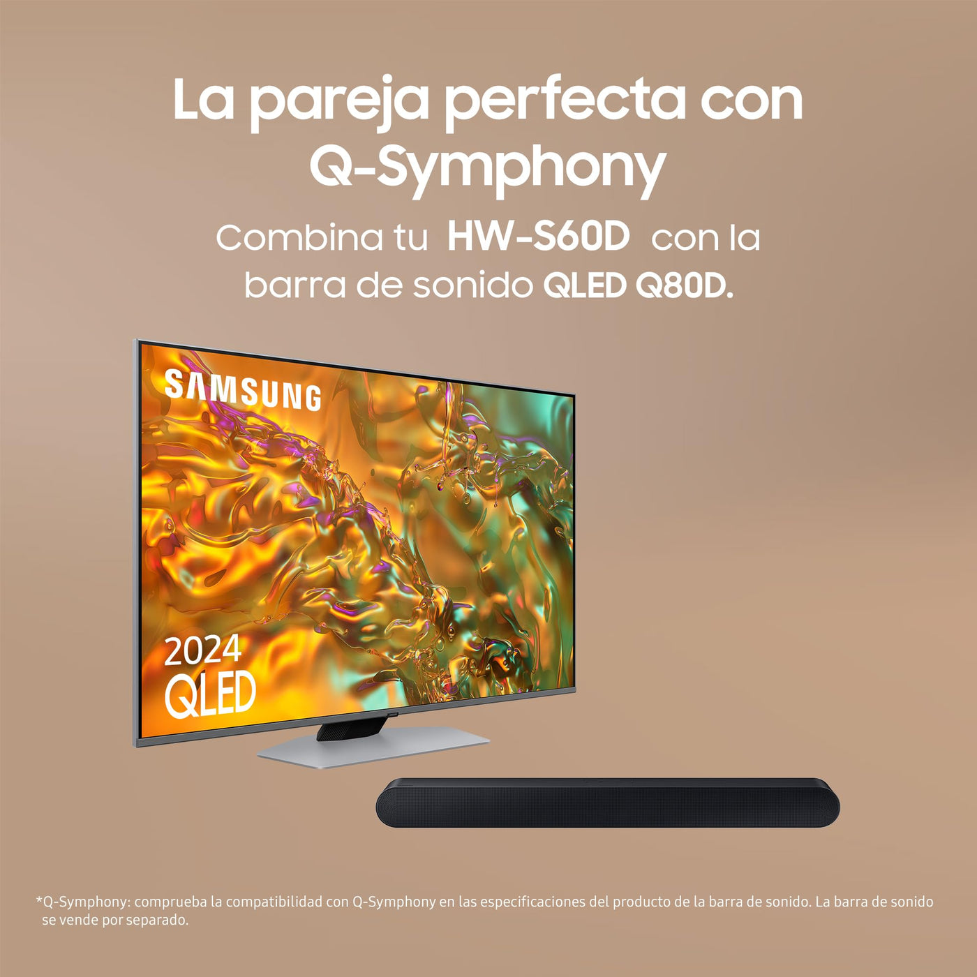 Samsung Soundbar HW-S60D/ZF S Serie, 7 Lautsprecher, Wireless Dolby Atmos, 5.0-Kanal-Audio, Q-Simphony, Alexa integriert und kompatibel mit Google Assistant, Black 2024