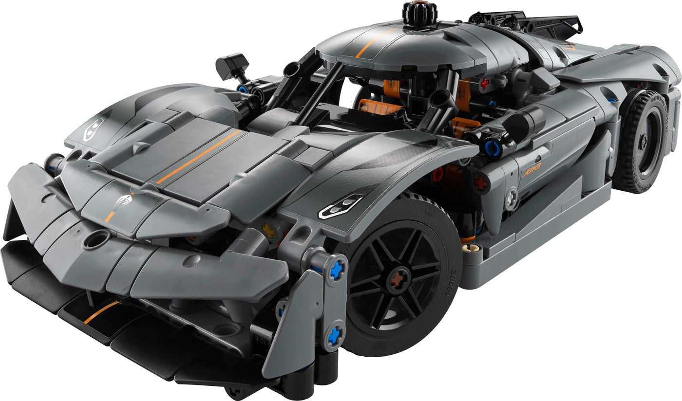LEGO Technic Koenigsegg Jesko Absolut Supersportwagen in Grau, Bauspielzeug für Jungen und Mädchen, Spielzeugauto für Kinder, Geschenk für Autofans, Dekoration für das Kinderzimmer 42173