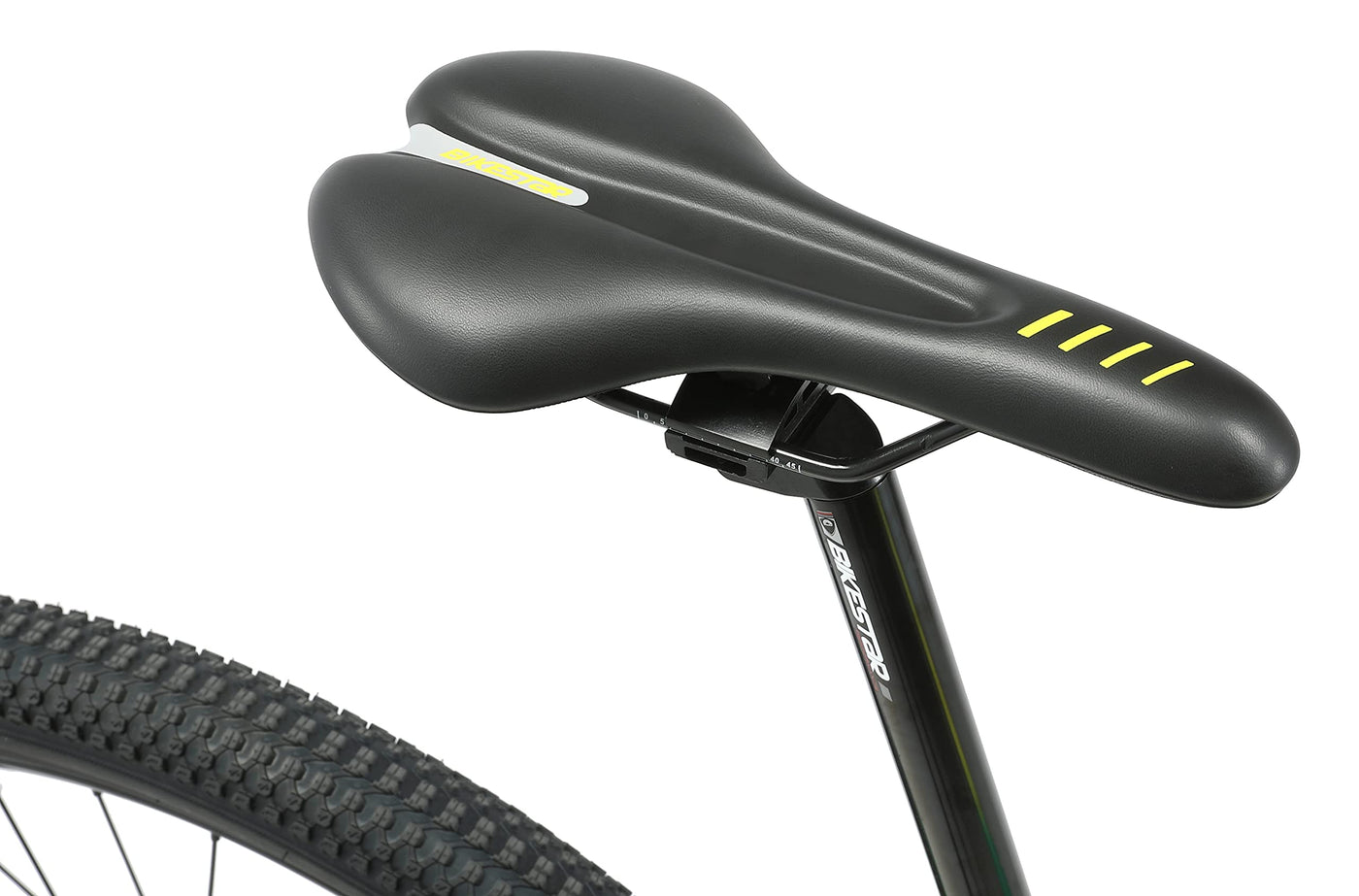 BIKESTAR Hardtail Aluminium Mountainbike Shimano 21 Gang Schaltung, Scheibenbremse 27.5 Zoll Reifen | 16 Zoll Rahmen Alu MTB | Grün Gelb