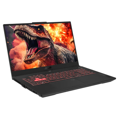 ASUS TUF A17 Gaming Laptop, AMD Ryzen 7-7435HS, 64 GB DDR5 RAM, 1 TB PCIe SSD, 17.3" FHD Display, Nvidia GeForce RTX 4050, 1-Zone RGB QWERTZ Tastatur, Windows 11 Home, Grau