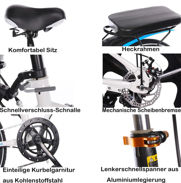 vidaxl klapprad XQIDa durable Klapprad in 20 Zoll Erwachsene Jugendliche für Faltrad S –  Testberichte aus Berlin