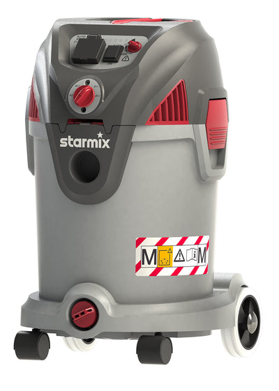 Starmix Nass-Trockensauger Energetic APDM-1430 (Sauger/Universalsauger mit max. 1.400 Watt, 220 mbar, 30-l-Behälter, PressClean Filterabreinigung, Staubklasse M) 110042