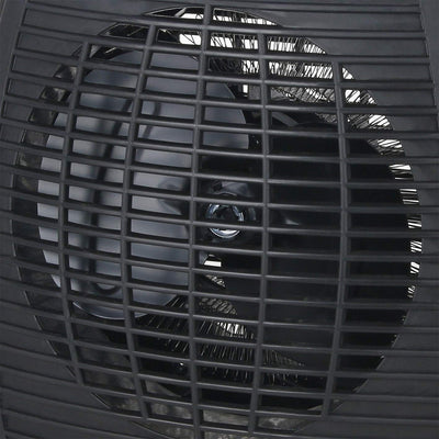 Emerio FH-106737.2, Note 1.5, kleiner kompakter portabler Heizlüfter für 20 m², 2 Heizleistungen + Ventilatorfunktion, verstellbarer Thermostat, Sicherheitsschalter, Handgriff, 2000 Watt, Anthrazit