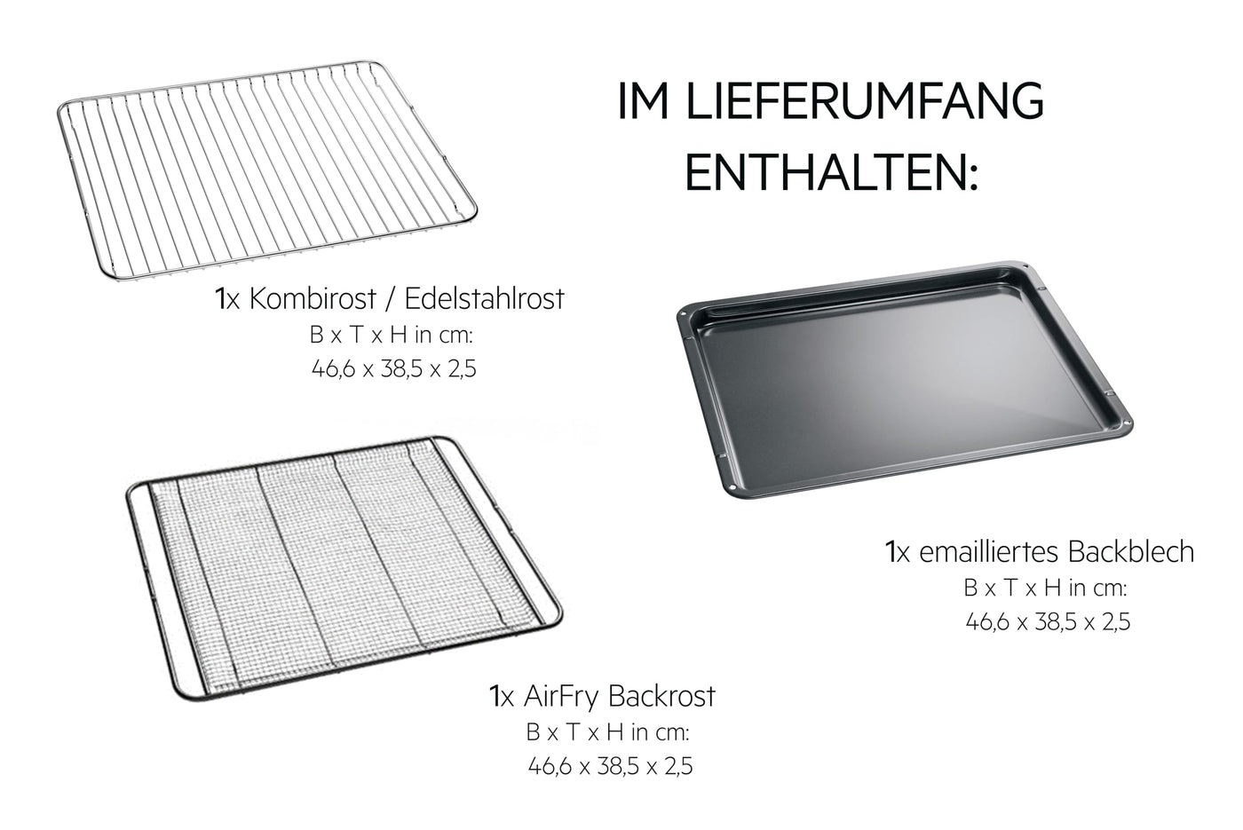 AEG Wifi Einbaubackofen – Serie 6 LED-Touchdisplay – Made in Germany – Pyrolyse Selbstreinigung – Kerntemperatursensor: Für Punktgenaues Garen – AirFry – 45 Automatikprogramme – Schwarz – TS6PB50WAB