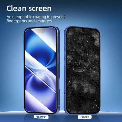 NEW'C 3 Stück, Panzer Schutz Glas für iPhone 16 (6,1"), Frei von Kratzern, 9H Härte, HD Displayschutzfolie, 0.33mm Ultra-klar, Ultrabeständi