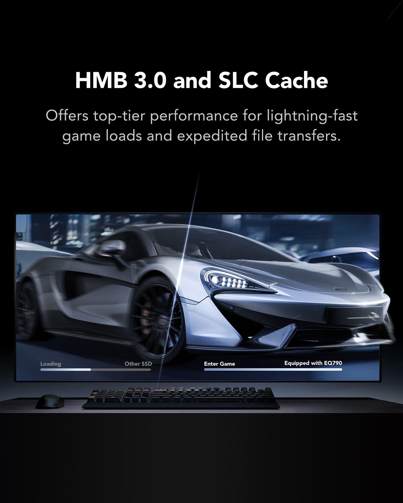 Lexar EQ790 1TB SSD M.2 2280 PCIe Gen4x4 NVMe 1.4, Interne SSD, 7000 MB/s Lesen, 5000 MB/s Schreiben für Intensive Workloads, PS5 & PC Gaming, Leistungsstarkes internes Solid State Laufwerk