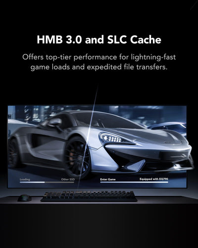 Lexar EQ790 1TB SSD M.2 2280 PCIe Gen4x4 NVMe 1.4, Interne SSD, 7000 MB/s Lesen, 5000 MB/s Schreiben für Intensive Workloads, PS5 & PC Gaming, Leistungsstarkes internes Solid State Laufwerk