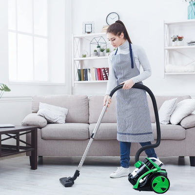 Ikodm Staubsauger Beutellos 900 Watt Bodenstaubsauger Leise für Hart- und Teppichböden,äußerst effizienter HEPA-Filter, Niedriger Stromverbrauch 3.0L