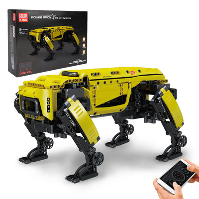 Mould King 15066 Technik Mechanischer Hund Bausteine Modell, 936 Teile Ferngesteuerte Roboter Hundespielzeug Bausatz, Klemmbausteine Bauset als Spielzeug/Geschenk