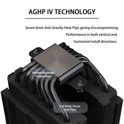 Thermalright Phantom Spirit 120 EVO CPU-Kühler, 7×6mm Heatpipes CPU-Luftkühler, Dual-PWM-Lüfter-Computerkühlung, 2150RPM Geschwindigkeit, für AMD AM4 AM5 / Intel 1700/1150/1151/1200/17XX/2011